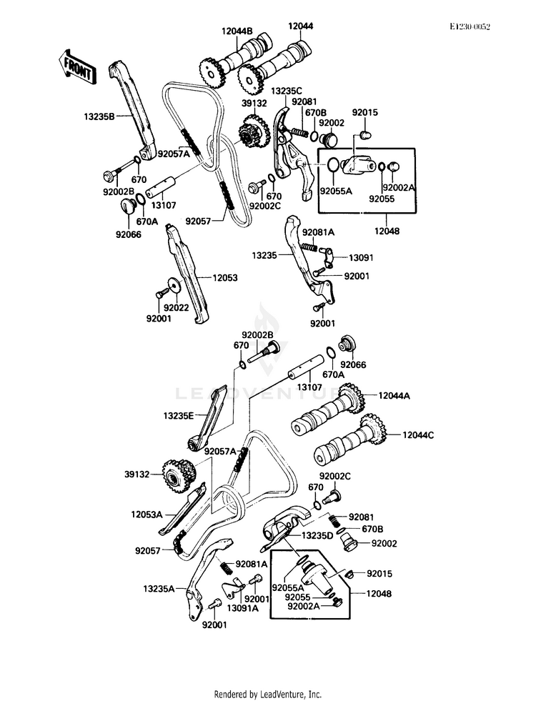 Camshaft(S)/Tensioner Schematic
