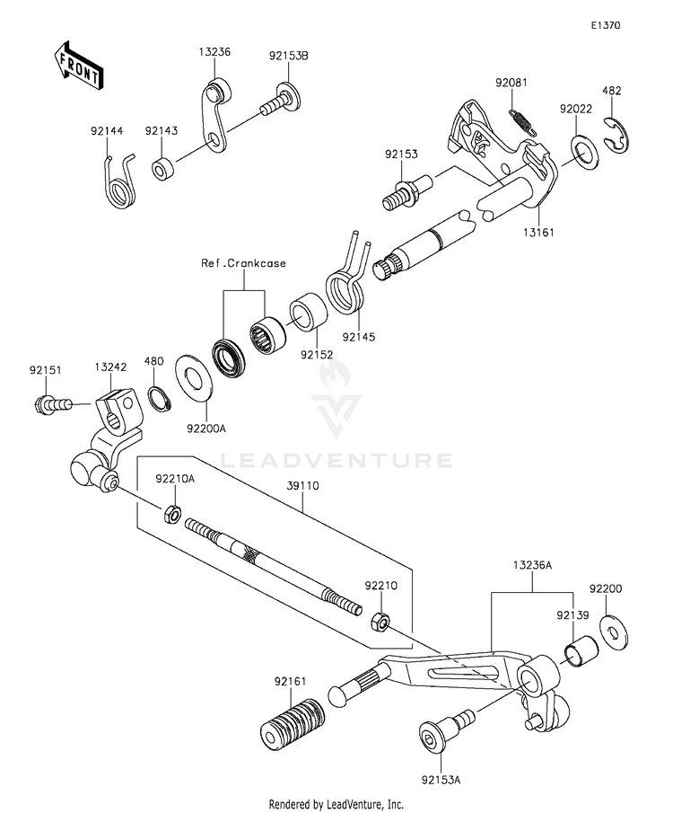 Gear Change Mechanism Schematic