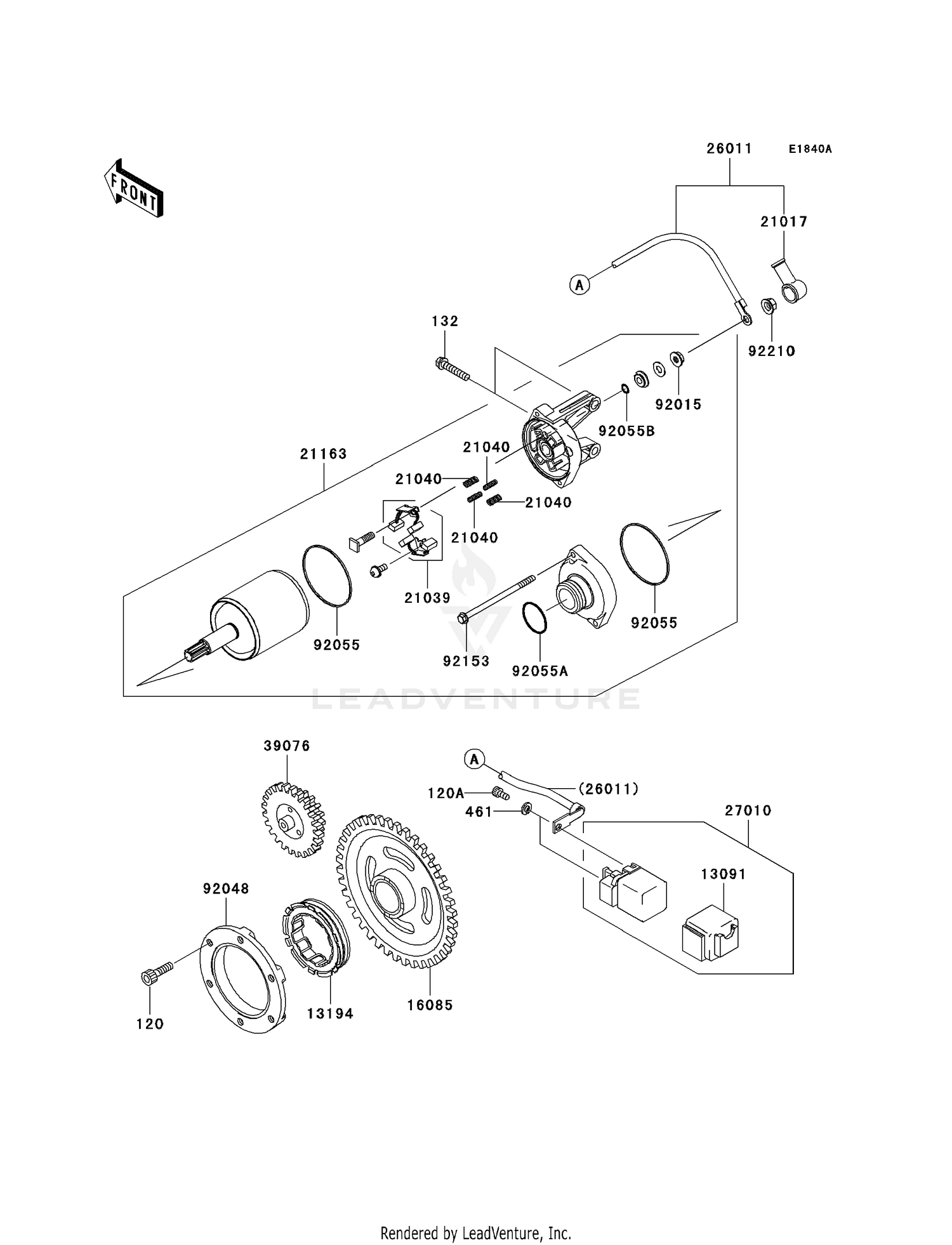 STARTER MOTOR (E9F)