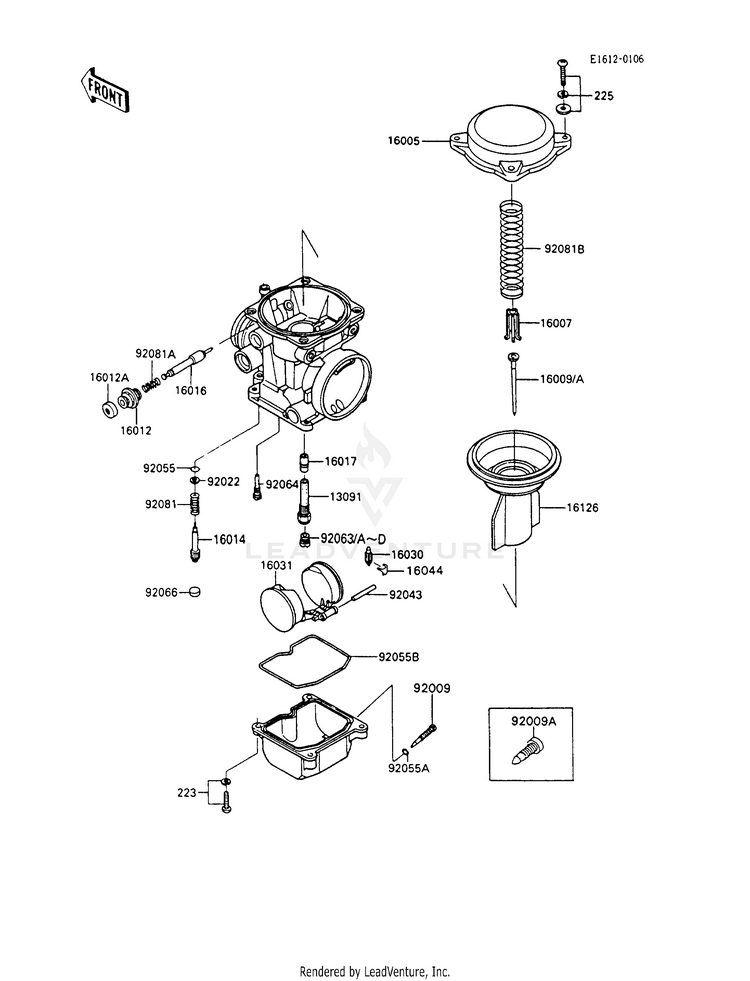 Carburetor Parts Schematic