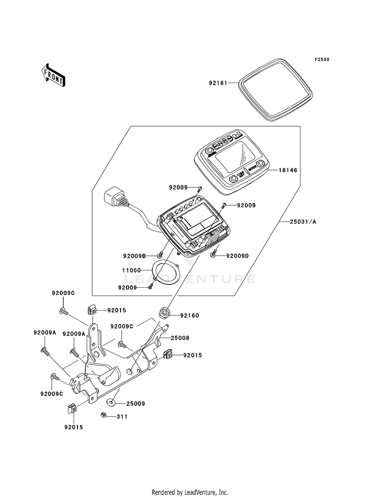 Meter(S) KVF650H8F Brute Force 650 4x4i (2008) Schematic