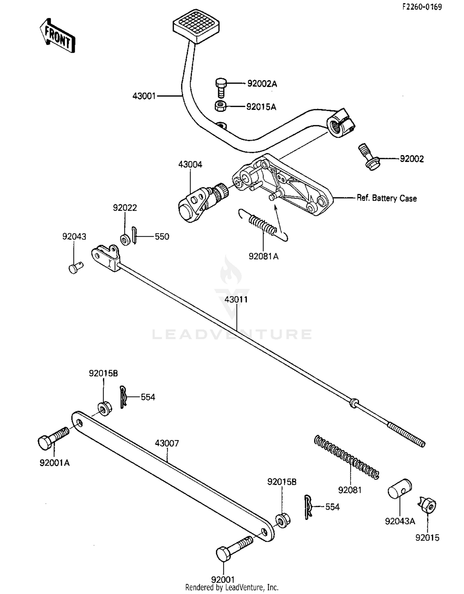 BRAKE PEDAL/TORQUE LINK