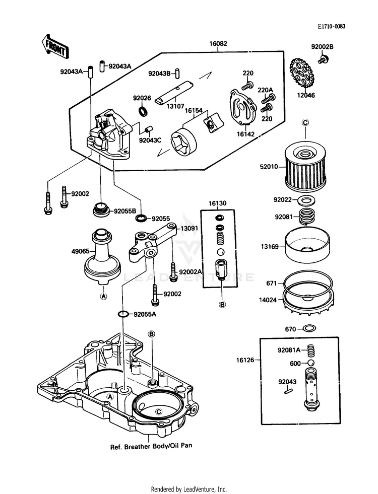 Oil Pump/Oil Filter Schematic