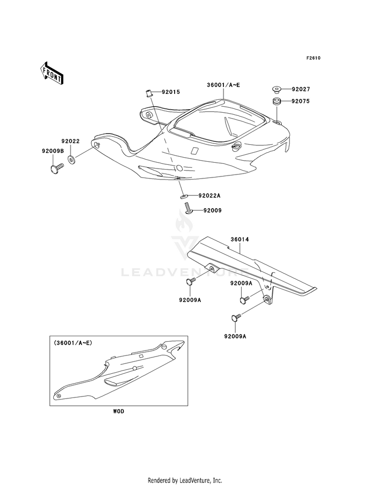 Side Covers/Chain Cover Schematic