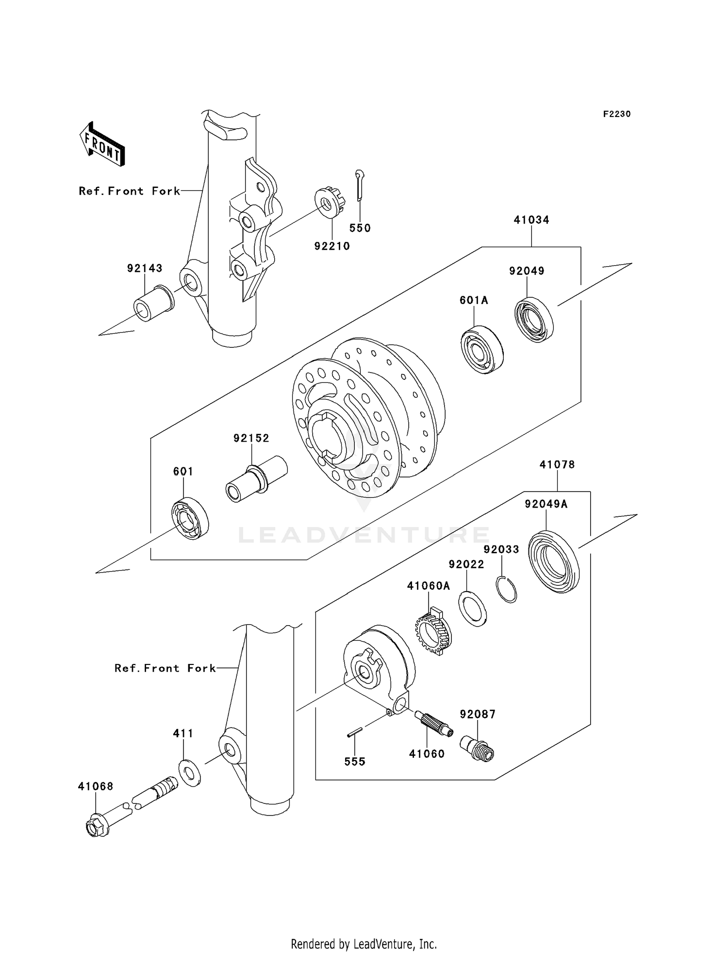 FRONT HUB (RCF)