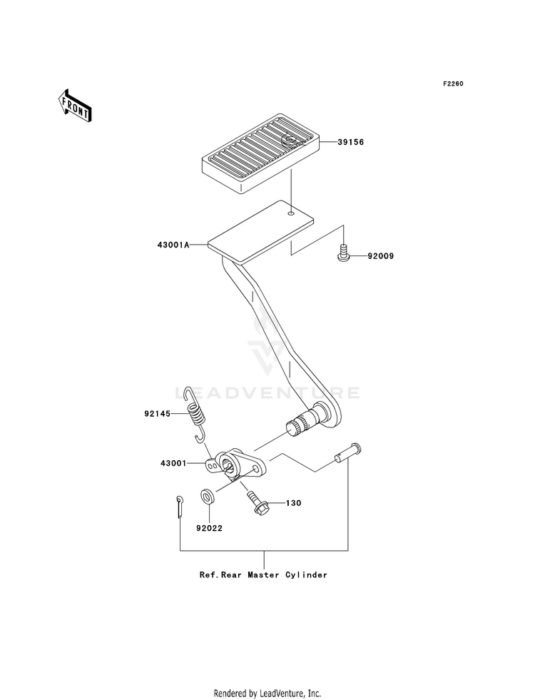 Brake Pedal/Torque Link Schematic