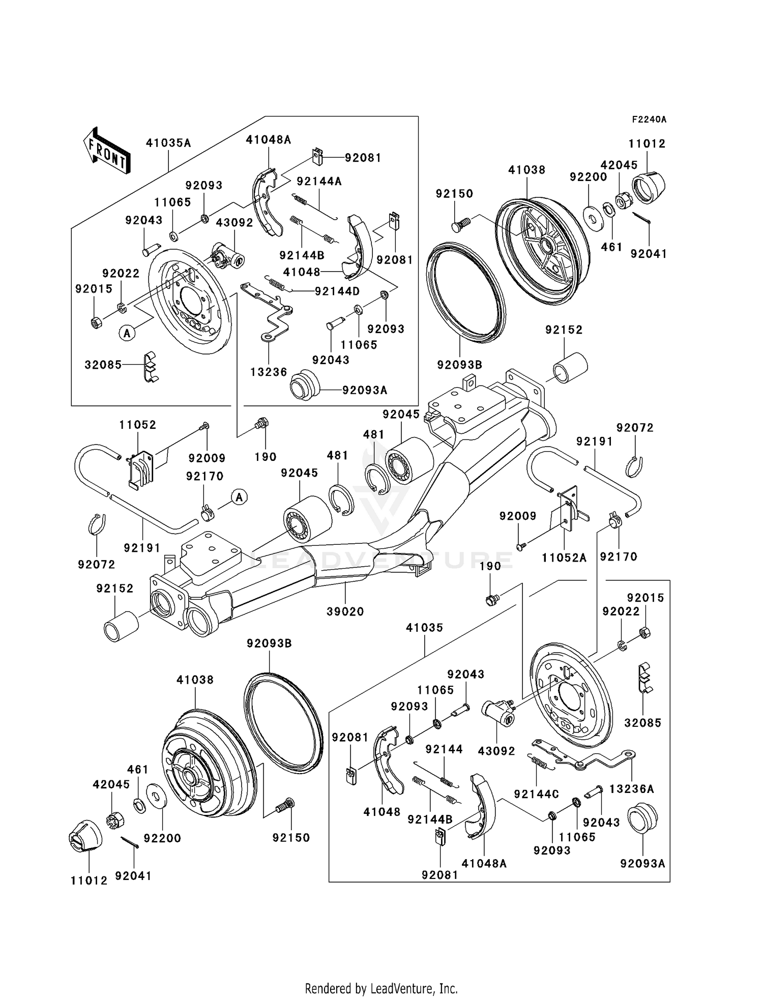 REAR HUBS/BRAKES (B7F)