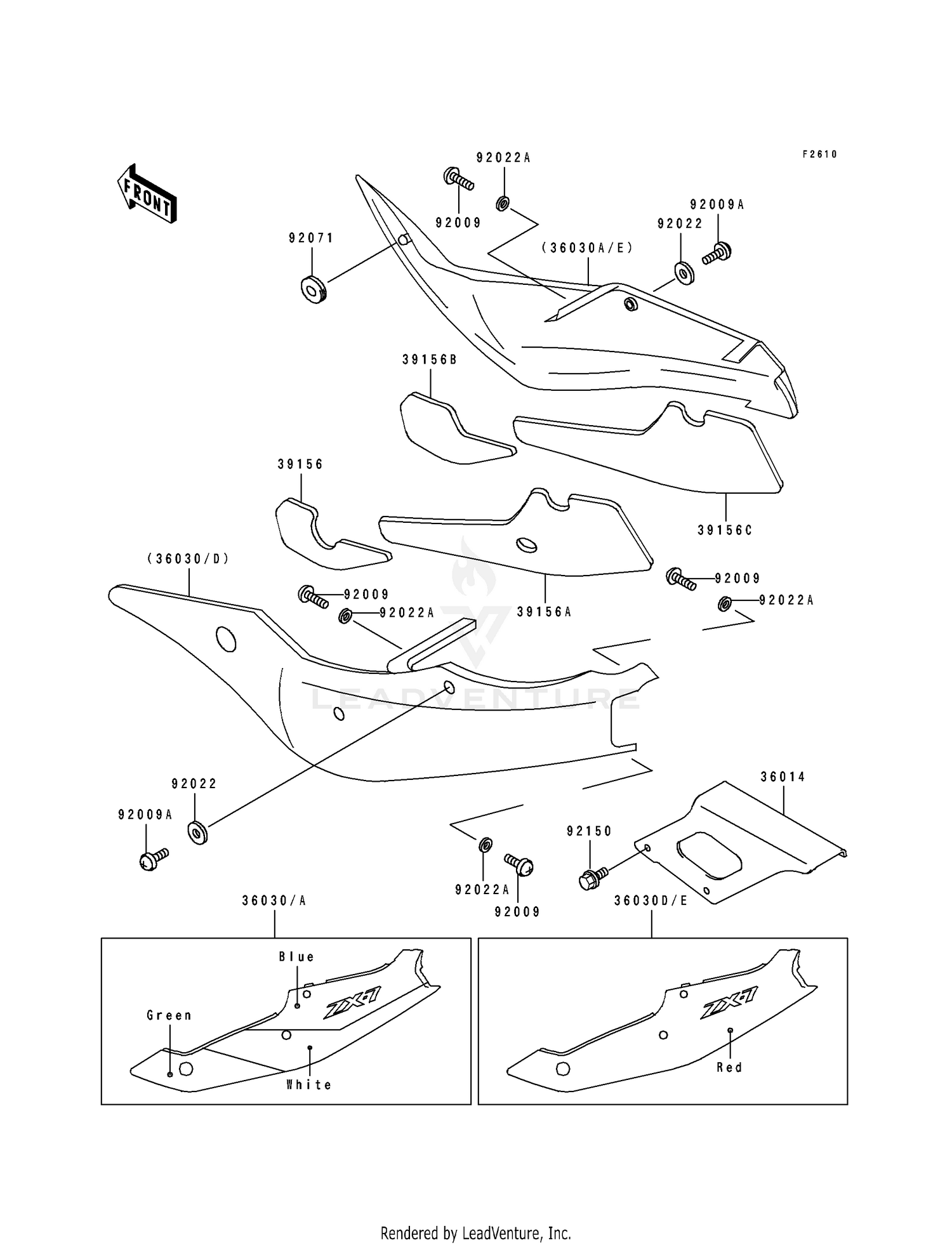 SIDE COVERS/CHAIN COVER (ZX750-L1)