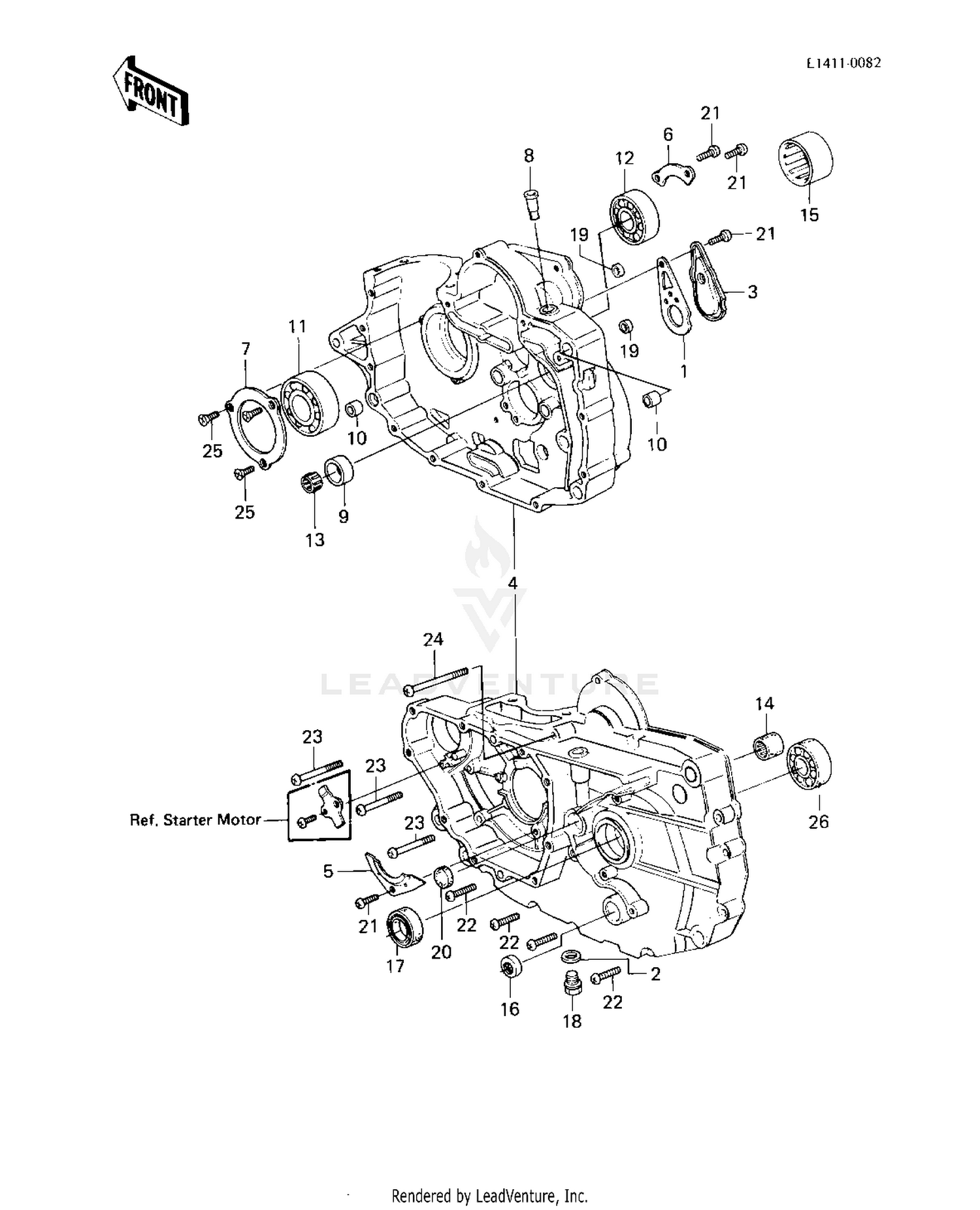 CRANKCASE ('83 C1)