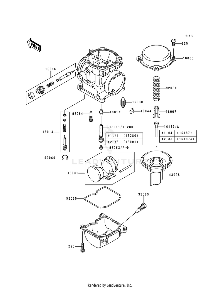 Carburetor Parts Schematic