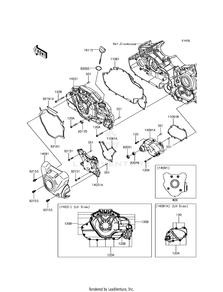 Left Engine Cover(S) Schematic