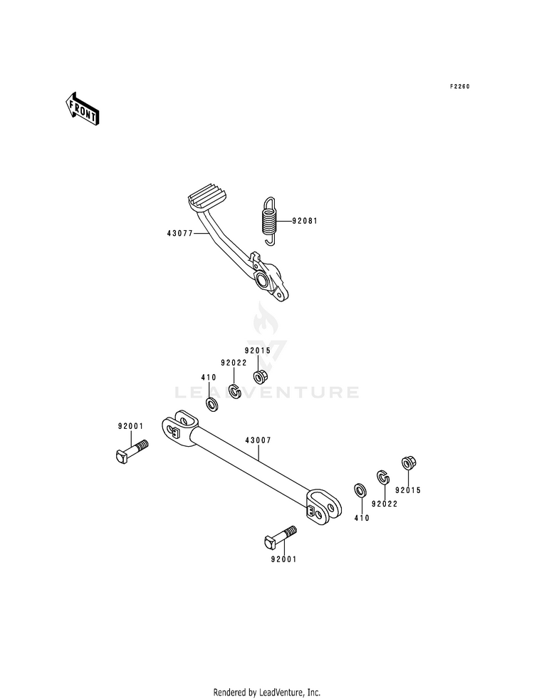 Brake Pedal/Torque Link Schematic