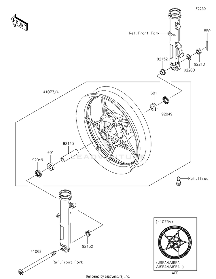 Front Wheel Schematic