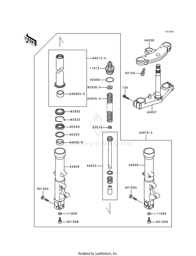 Front Fork Schematic