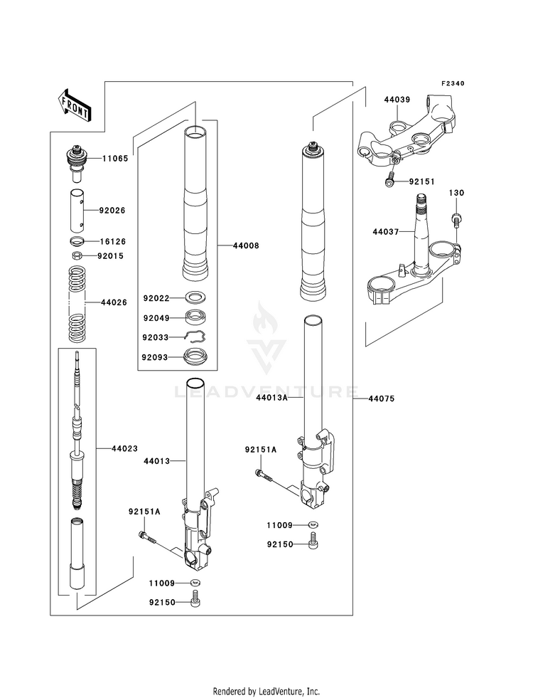 Front Fork Schematic