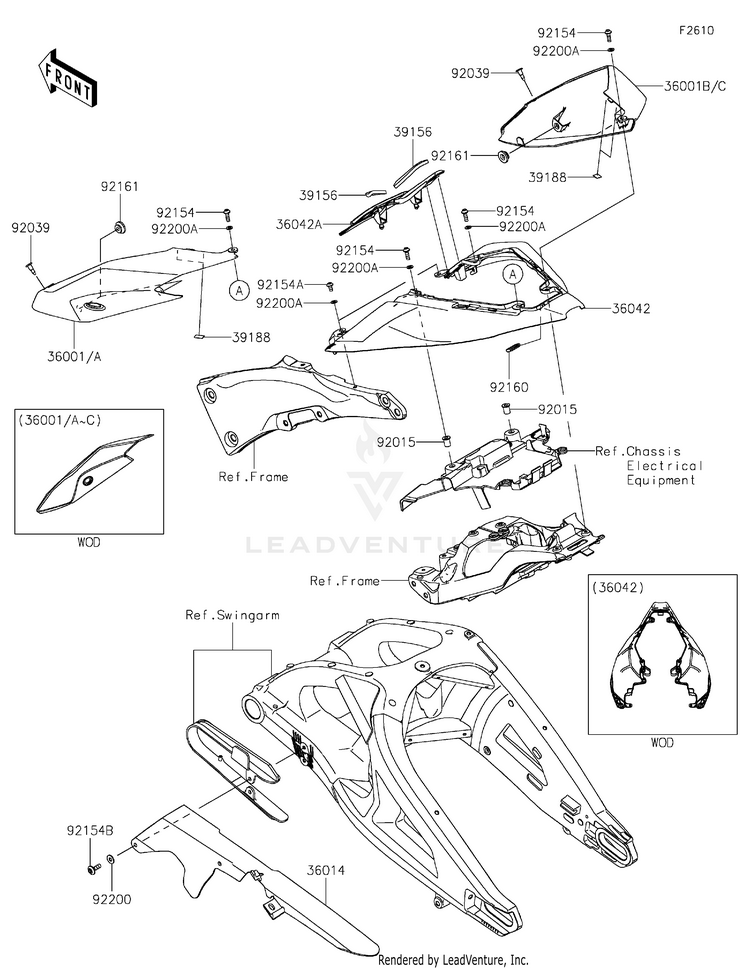 Side Covers/Chain Cover Schematic