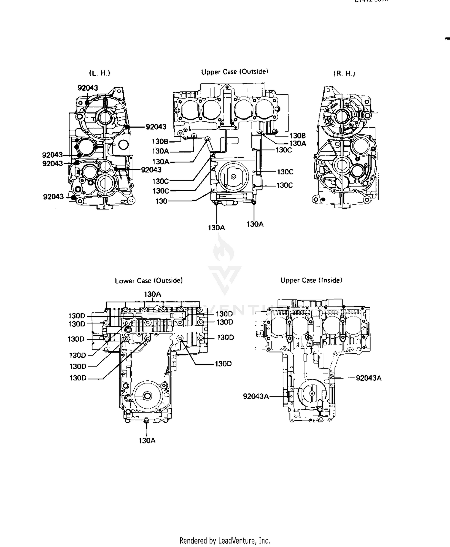 CRANKCASE BOLT & STUD PATTERN