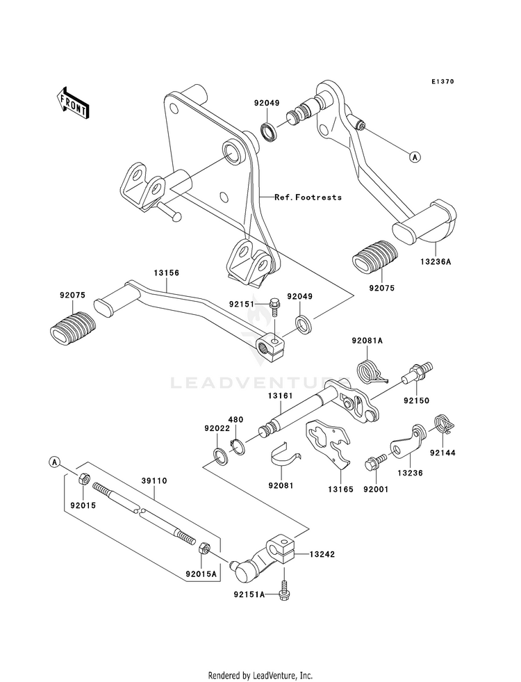 Gear Change Mechanism Schematic