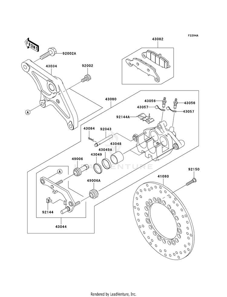 Rear Brake (R4/R5) Schematic