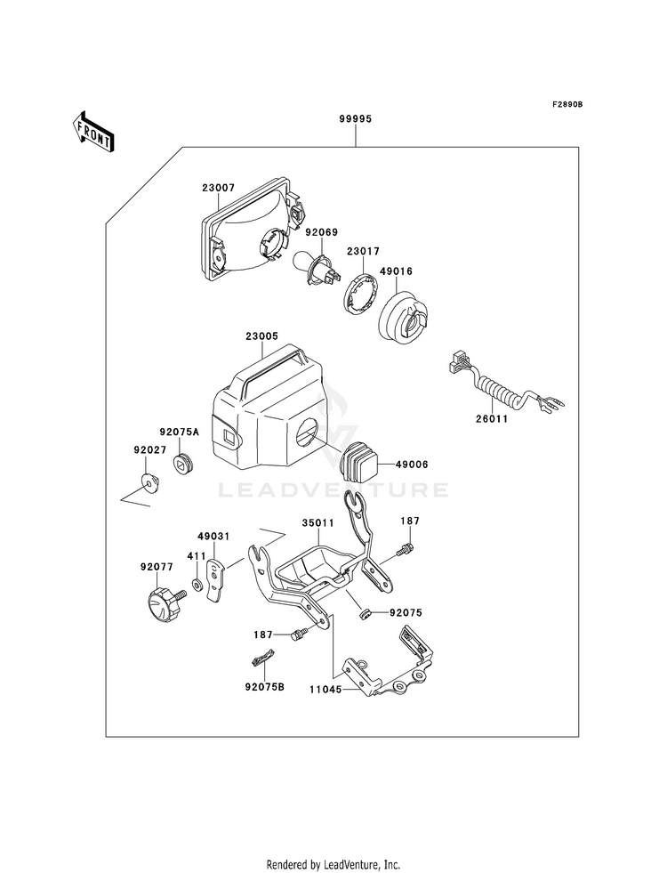 Optional Parts (Headlight) Schematic