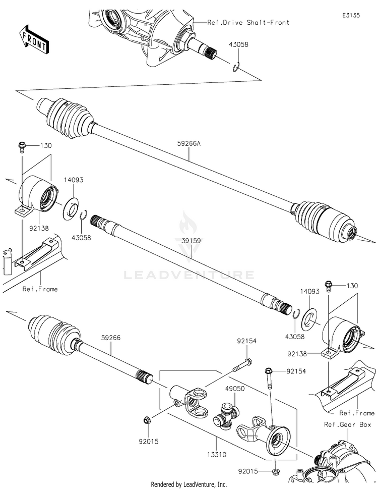 Drive Shaft-Propeller Schematic
