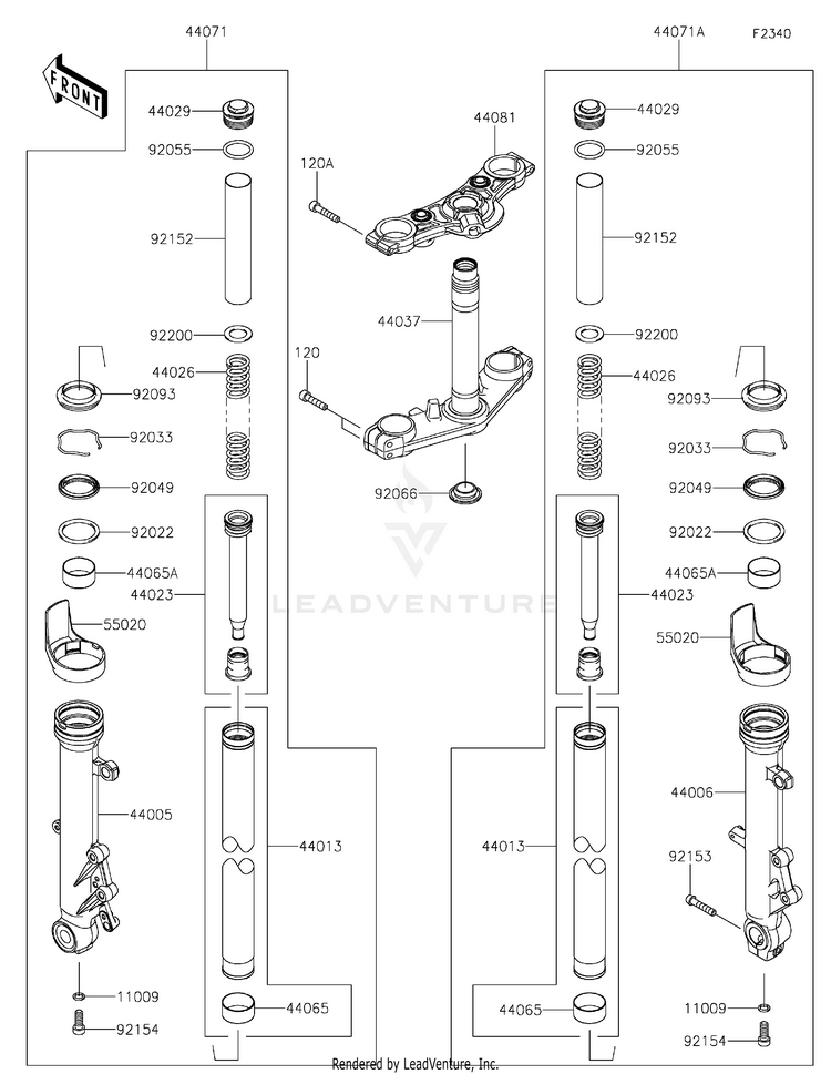 Front Fork Schematic