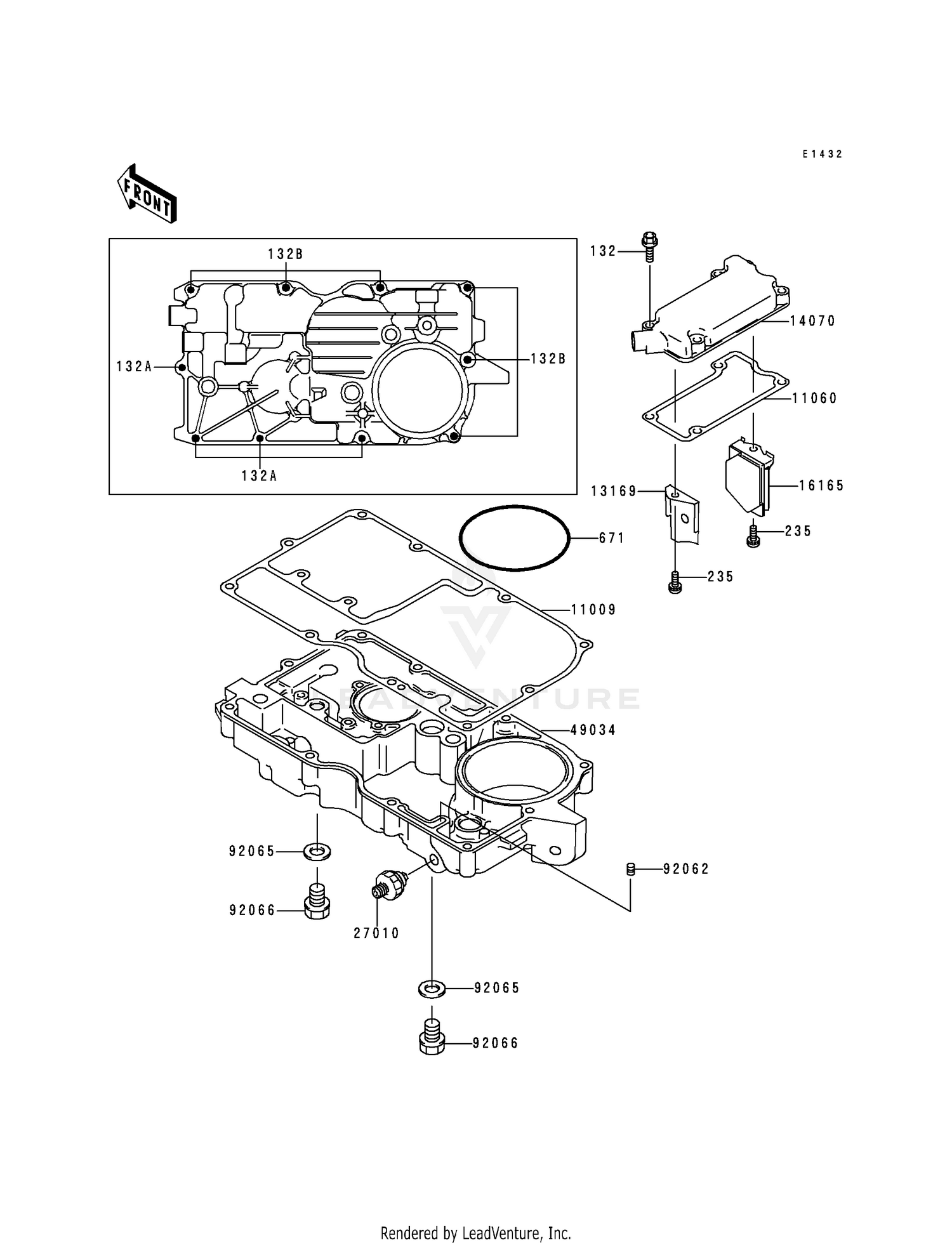 BREATHER COVER/OIL PAN
