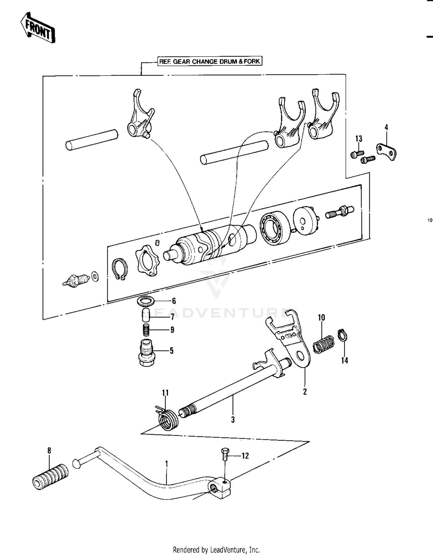 GEAR CHANGE MECHANISM ('82 A1)