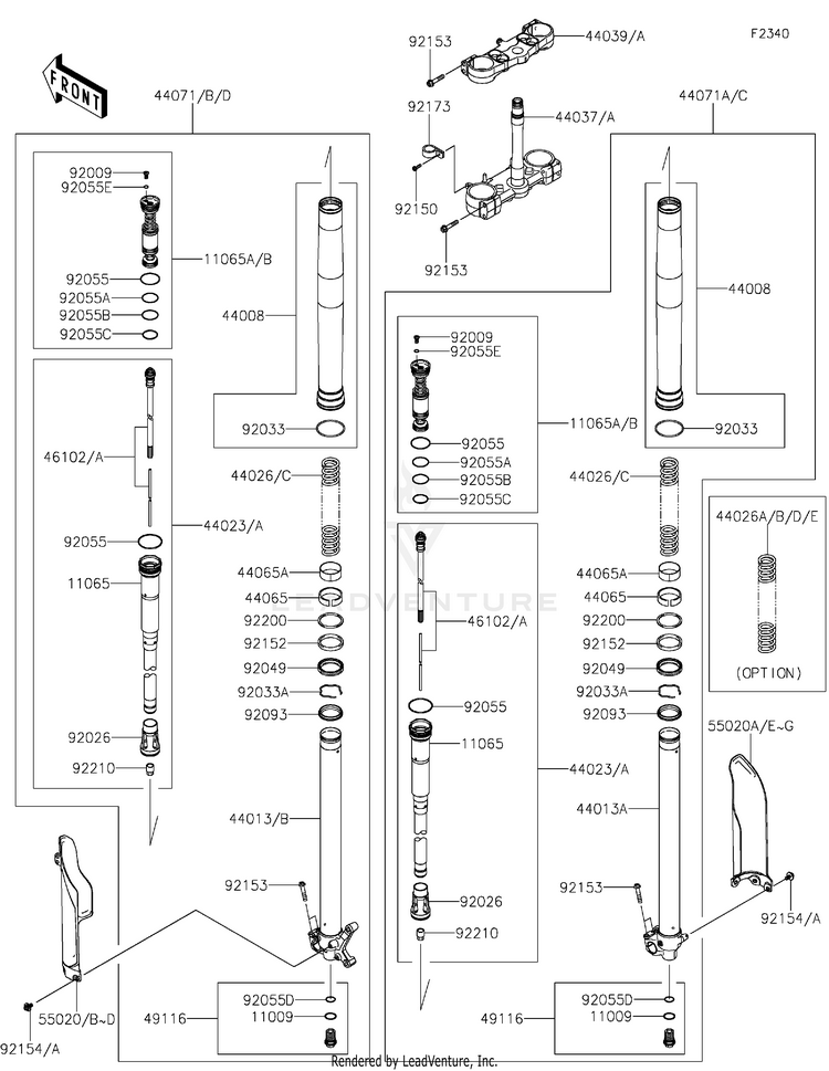 Front Fork Schematic