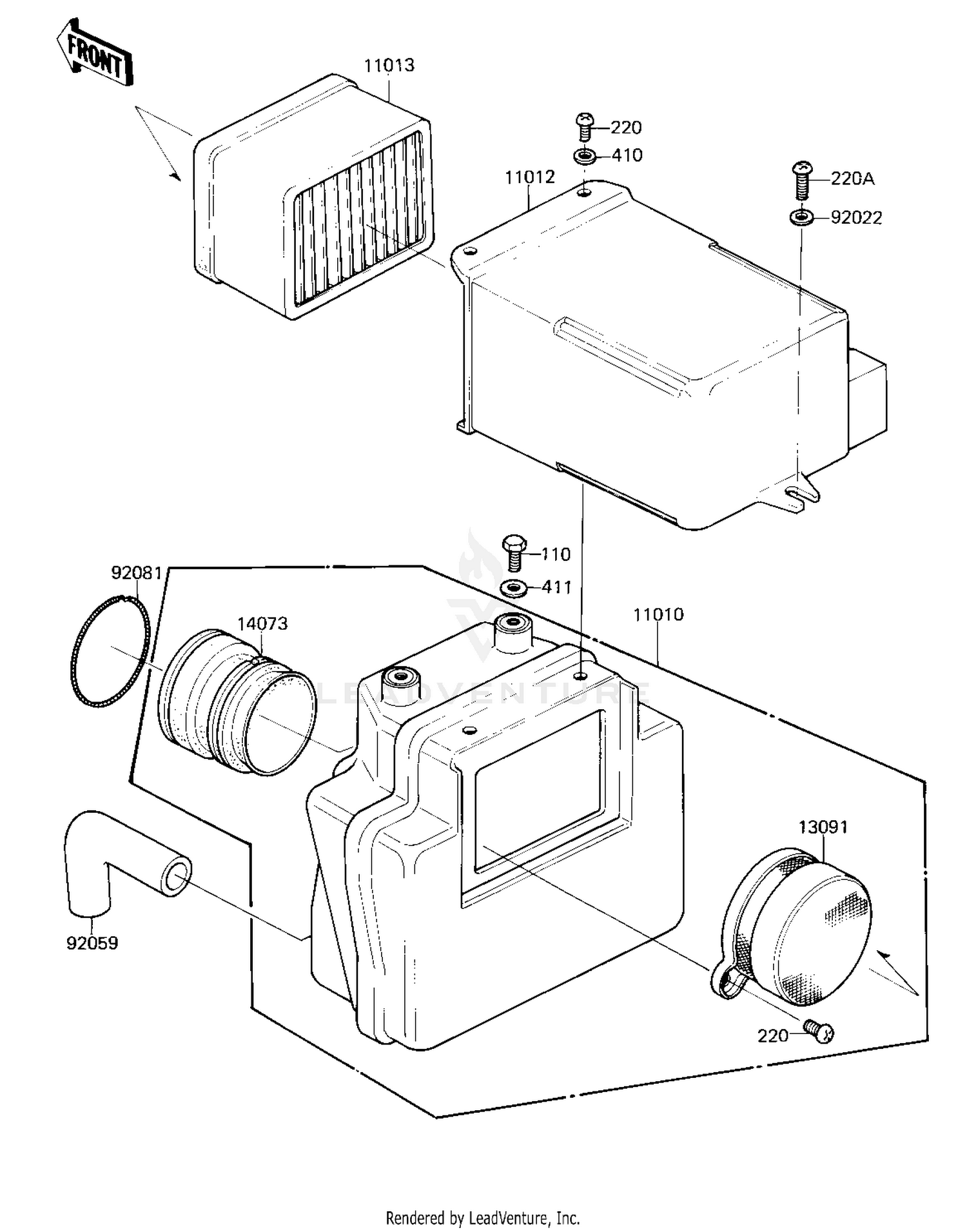 AIR CLEANER ('81 D2)