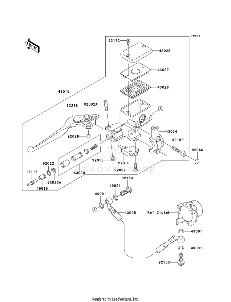Clutch Master Cylinder Schematic