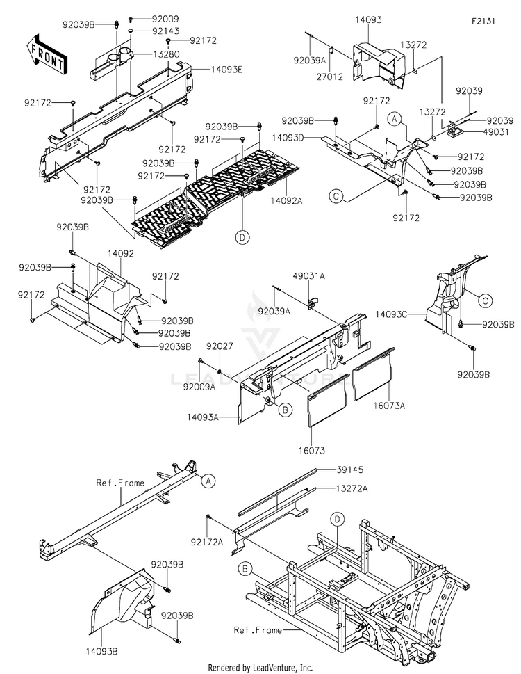 Frame Fittings(Rear) Schematic