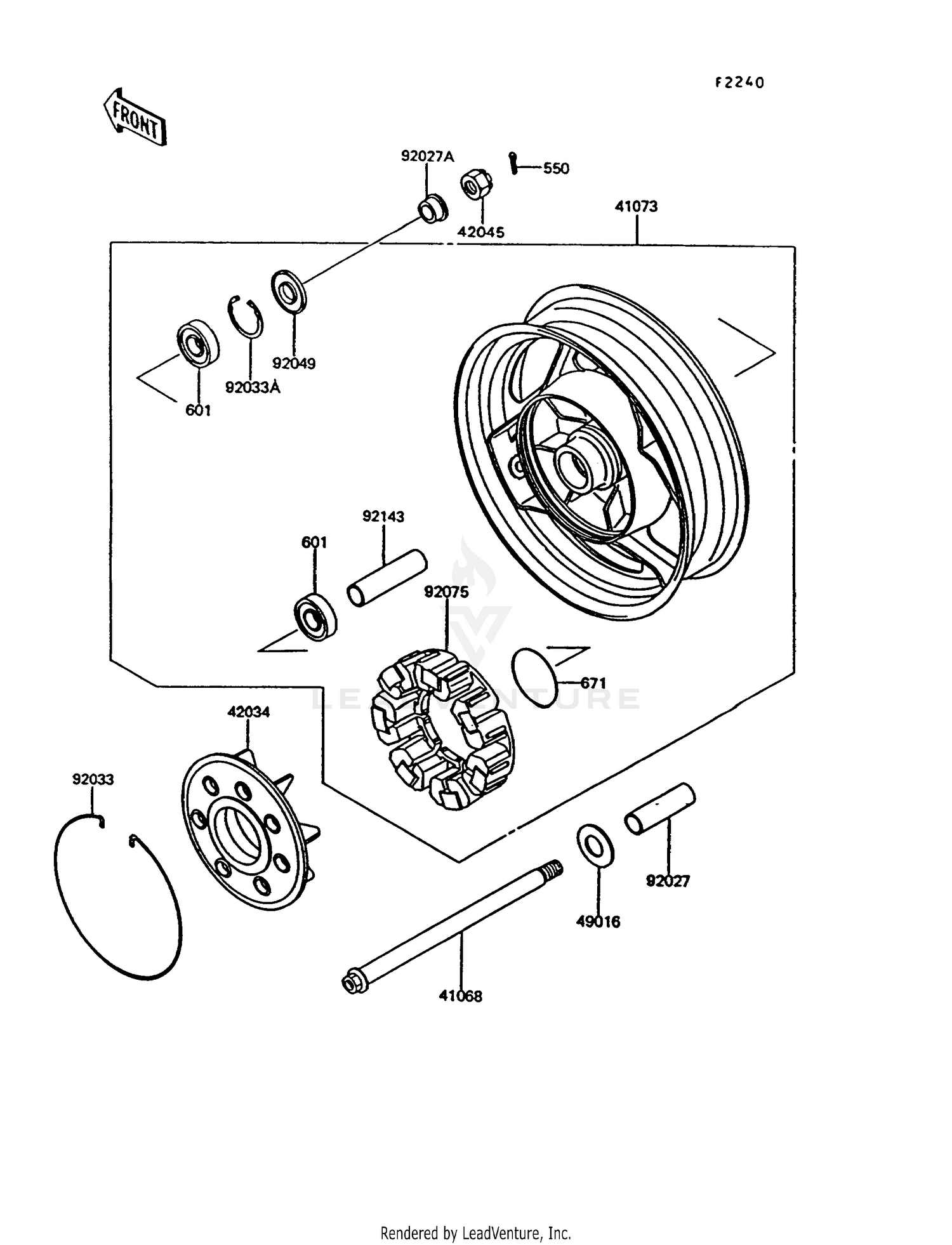 REAR WHEEL/CHAIN (ZG1000-A7/A8)