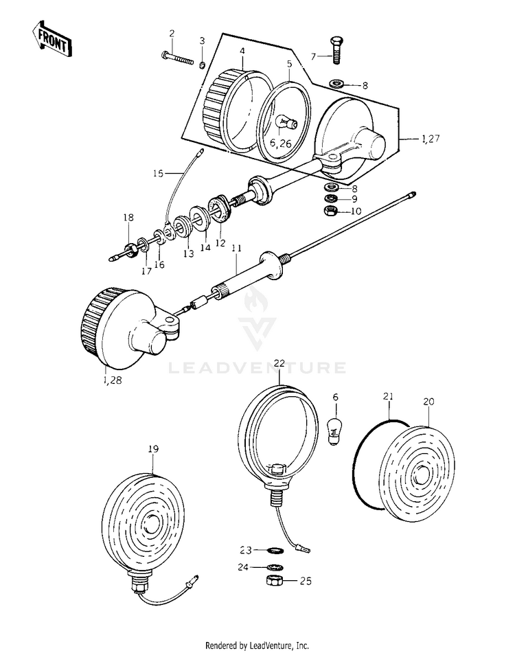Turn Signals ('78 C1/C1a) Schematic