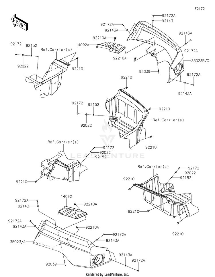 Rear Fender(S) Schematic