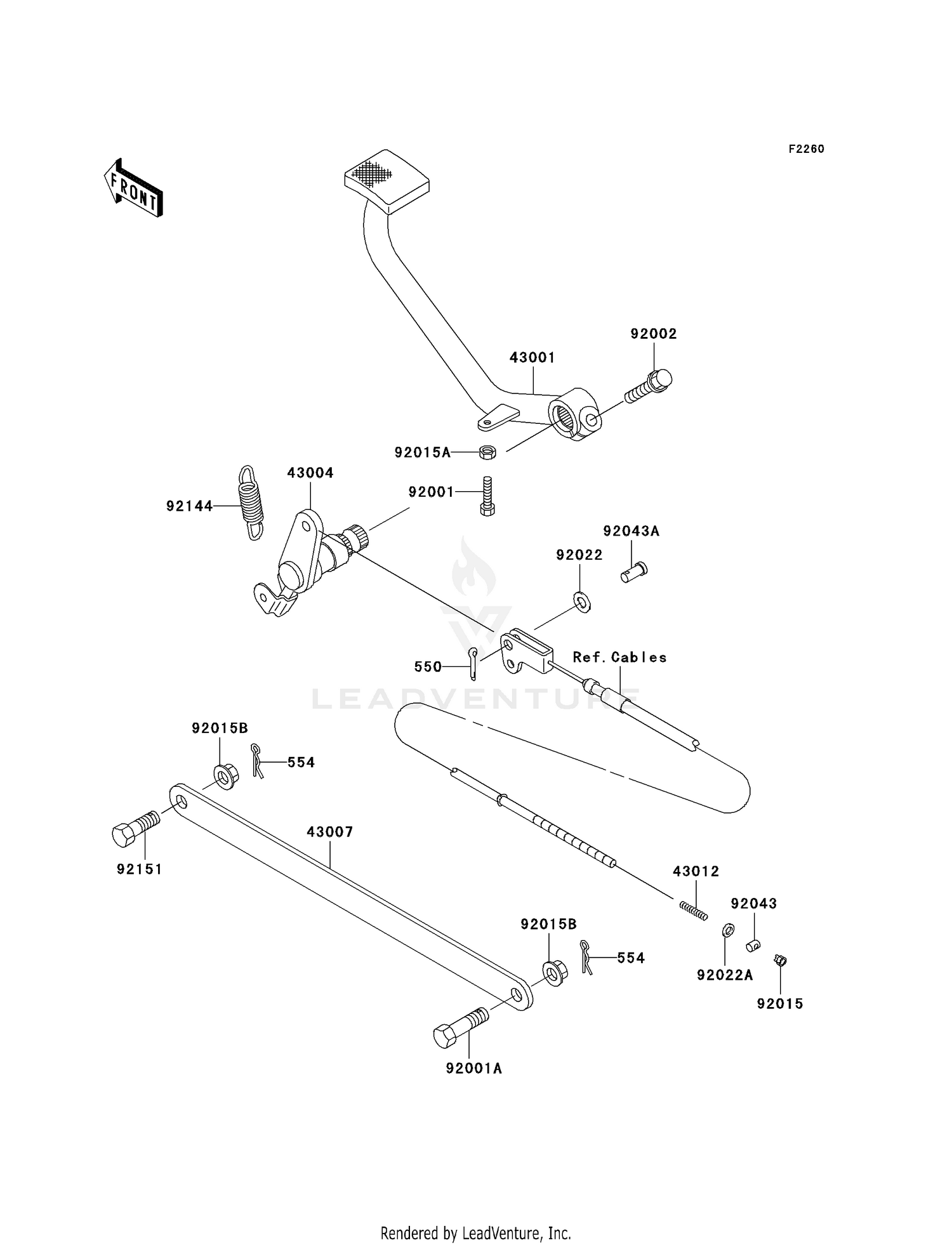 BRAKE PEDAL/TORQUE LINK