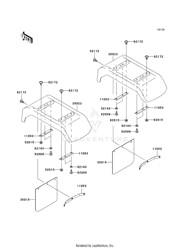 Rear Fender(S) Schematic