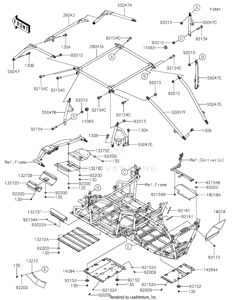 Guards/Cab Frame Schematic