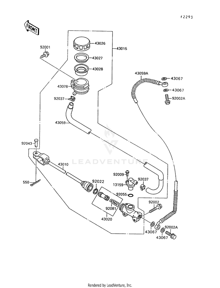 Rear Master Cylinder Schematic