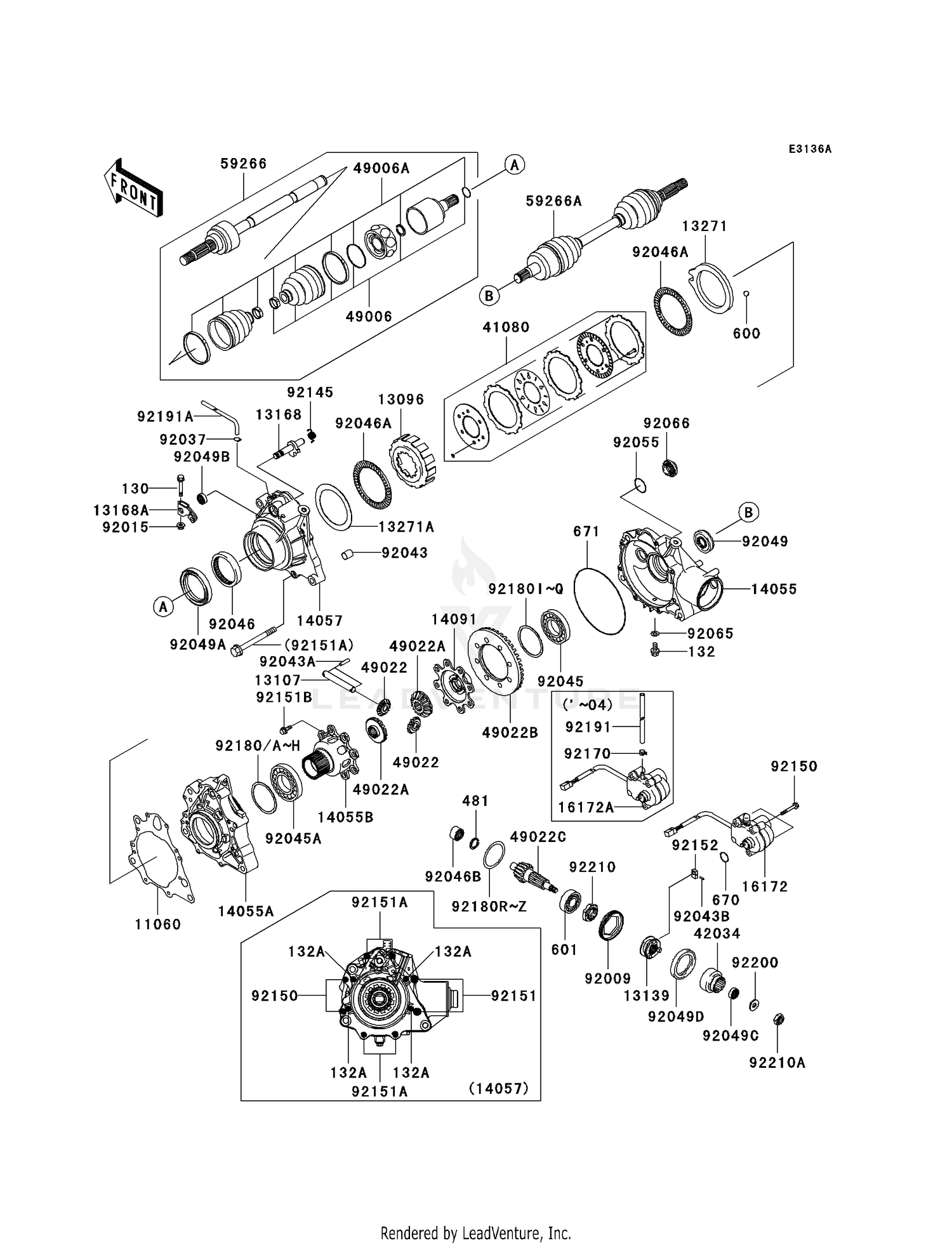DRIVE SHAFT-FR (C2/C3)