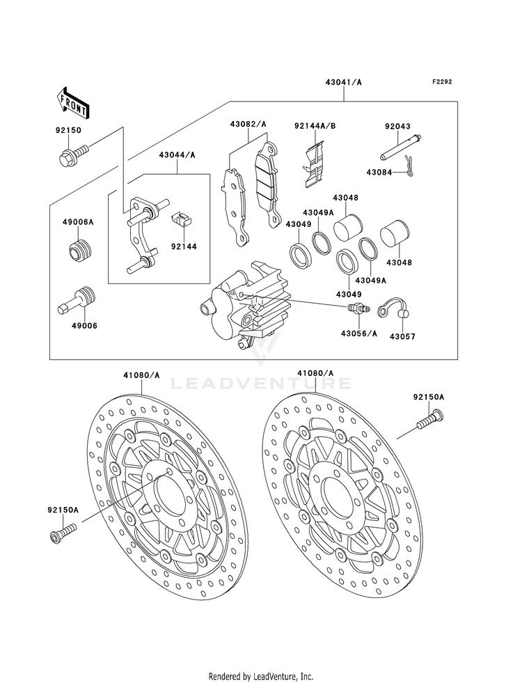 Front Brake Schematic