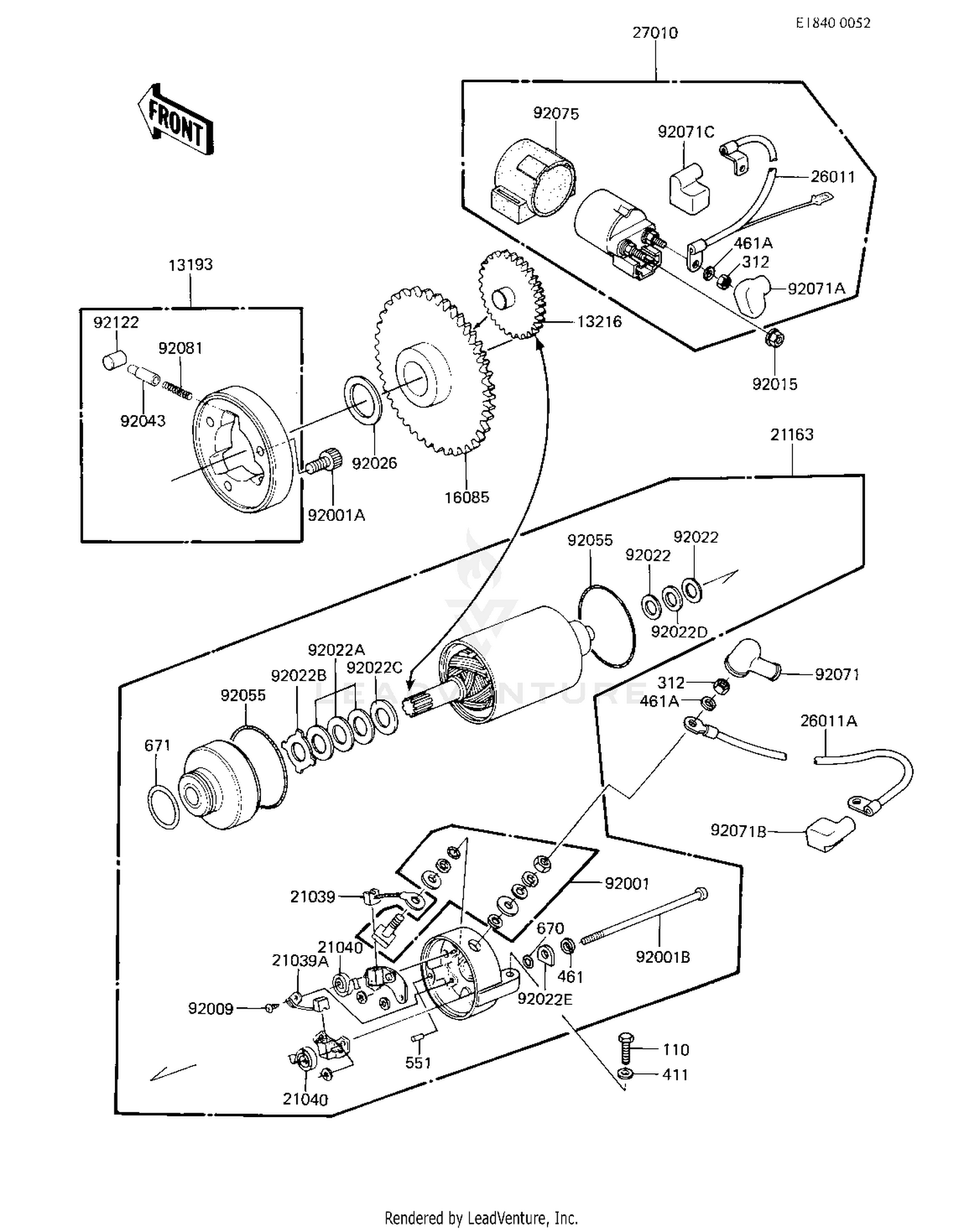 STARTER MOTOR/STARTER CLUTCH