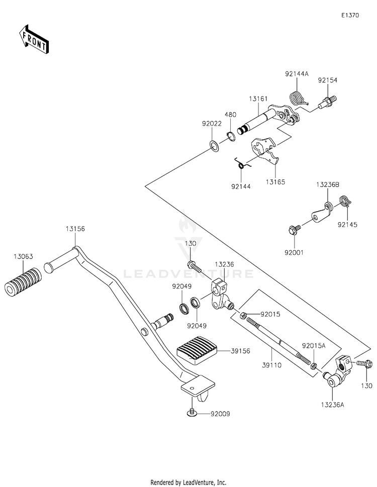 Gear Change Mechanism Schematic