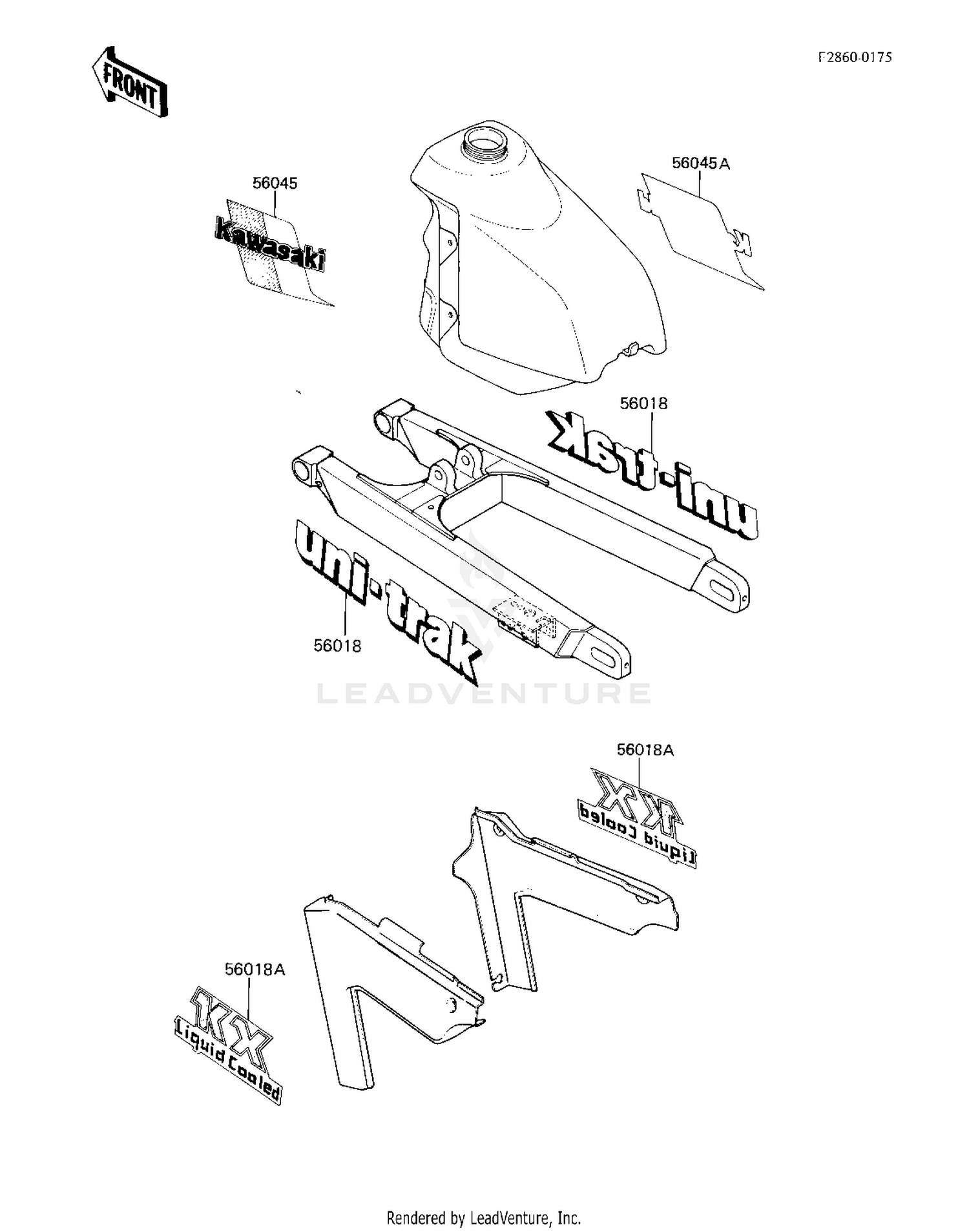 LABELS ('83 KX250-C1)