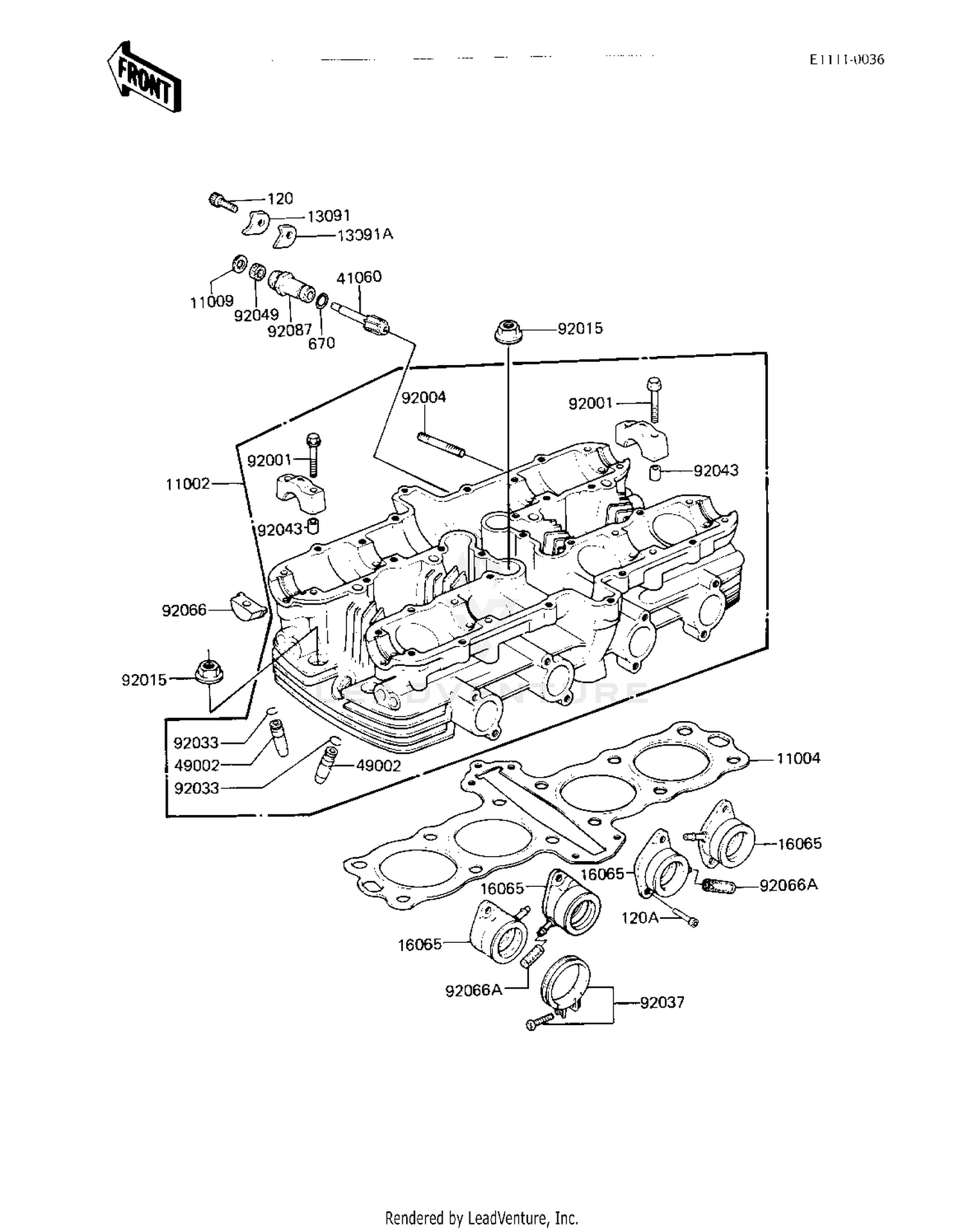 CYLINDER HEAD (KZ550-A3)