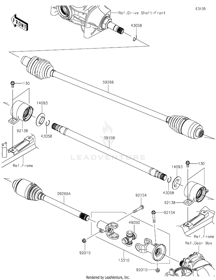 Drive Shaft-Propeller Schematic