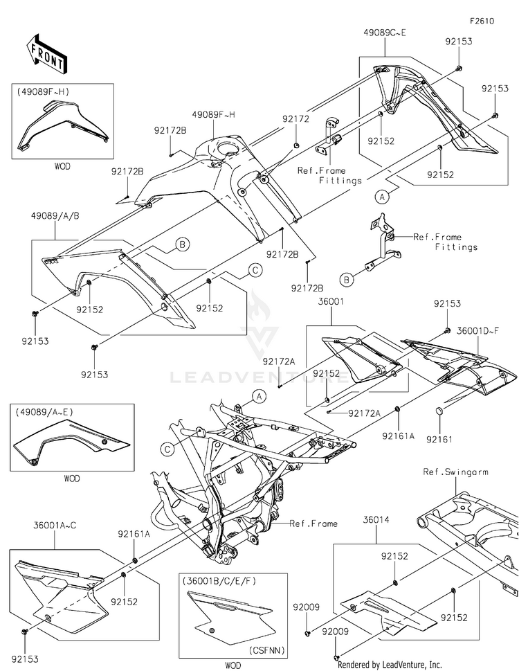 Side Covers/Chain Cover Schematic