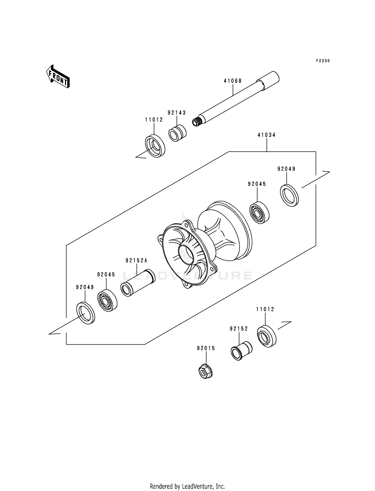 FRONT HUB