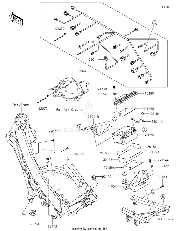 Chassis Electrical Equipment KX450MRFAN KX450 50th Anniversary Edition (2024) Schematic