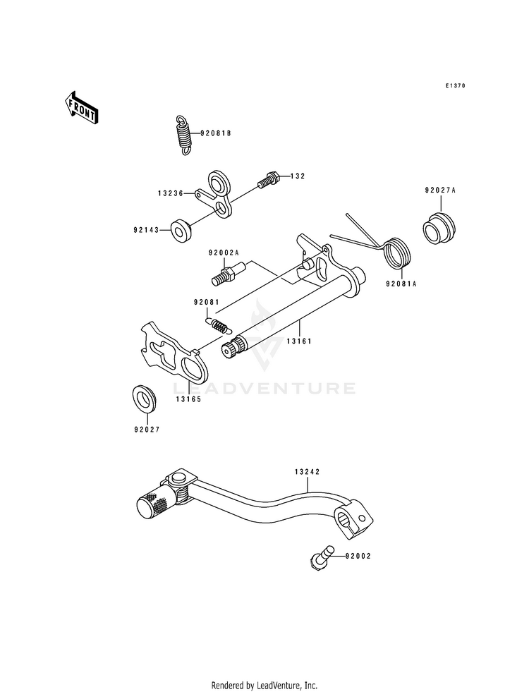 Gear Change Mechanism Schematic